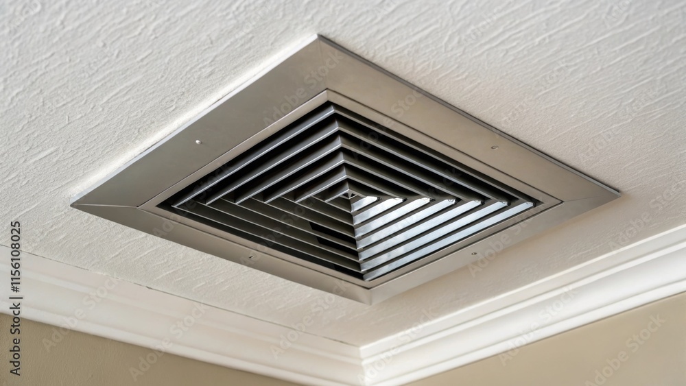 Aufkleber a highcontrast image highlights a newly installed air conditioning vent. the vents sleek metallic fi
