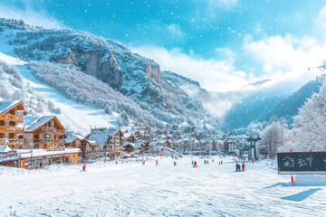 Cervinia ski resort in Italy offers a breathtaking view of the Alpine landscape in all its glory.