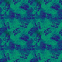 Valentine hearts seamless 14 February love pattern for wrapping paper