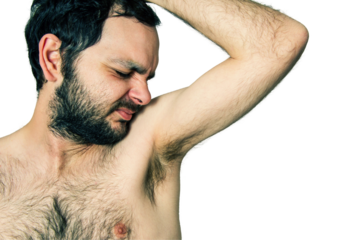 Funny man with bad smell