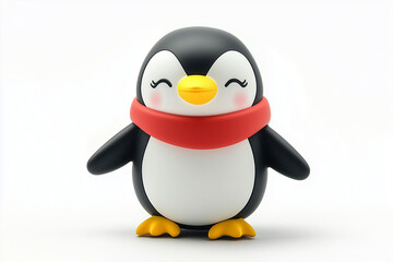 Fototapeta premium Penguin isolated on a white background