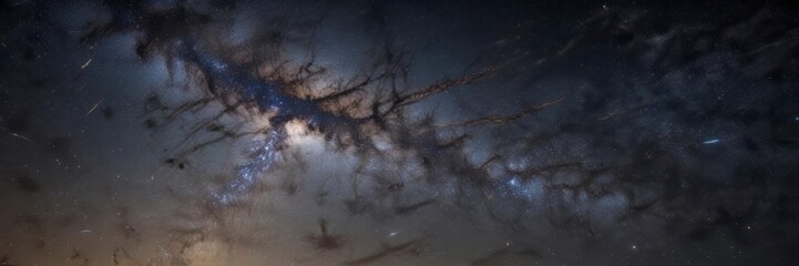 Obraz premium Milky Way galaxy with countless tiny stars and a beautiful constellation pattern , nebula, stars