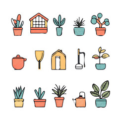 Home Icons with Color Set – Practical and Elegant Icons Perfect for Living Spaces, House Design, and Home Decor
