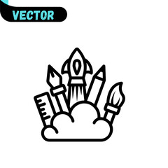 Obraz premium creative icon in vector