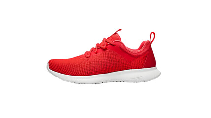 Red Knit Sneakers  Athletic Shoes  Sporty Footwear  Running Shoes  Comfortable Trainers  C
