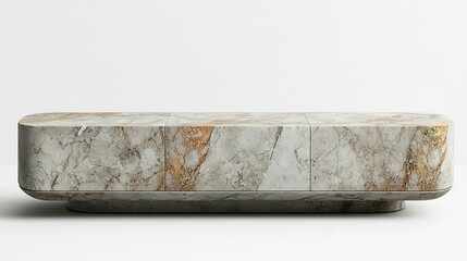 Fototapeta premium Elegant Marble Rectangular Coffee Table Design