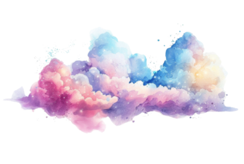 Mystical Dance of Blue and Pink on a White or Clear Surface PNG Transparent Background