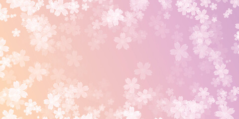 和柄　年賀状　桜　背景