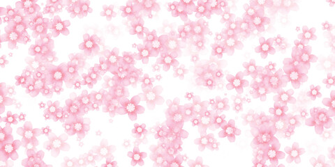 和柄　年賀状　桜　背景