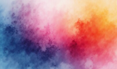 Obraz premium Vibrant abstract watercolor backdrop featuring a blend of blue, pink, orange, and white hues, perfect for creative projects, marketing materials, and digital artwork.