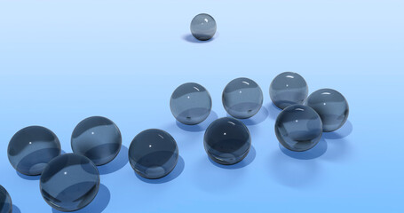 Bubble Background 3D Cartoon Render