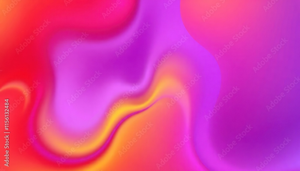 Poster abstract vibrant design with fluid colors, tilted gradient. red yellow violet hues create dynamic mo