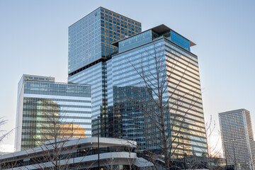 Fototapeta premium Skyscraper in Umeda north district in Osaka, Japan