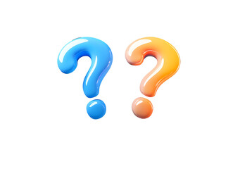 3d question answer sign or problem icon. speak bubbles question mark sign or ask FAQ and QA answer solution information. 3d answer speech bubbles icon vector render illustration