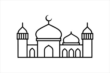 Mosque Icon silhouette