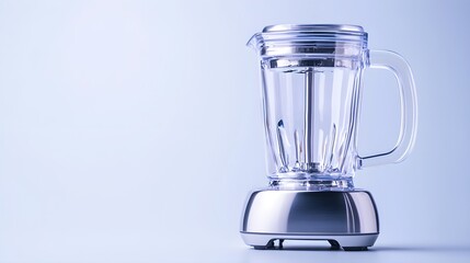 Ultra-clean close-up of a compact blender, sleek body and detachable blade, displayed on a pure white background, precise details for commercial use--style raw