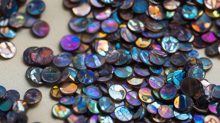  Iridescent Glass Rainbow Discs Collection