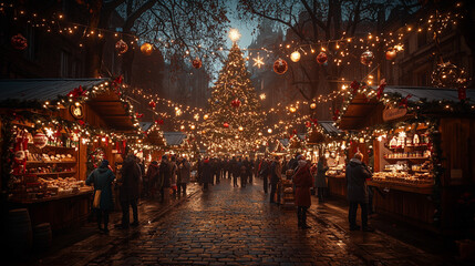 Le march&eacute; de no&euml;l