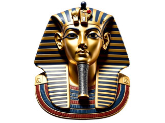 Ancient Egyptian pharaoh s ornate collar on white background front view Jewelry new image