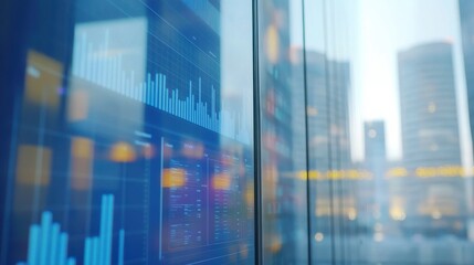 Obraz premium Digital Presentation in Progress with a Minimalist Background