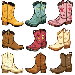 boots clip art, clip art concept