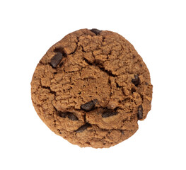 whole chocolate chip cookie isolated