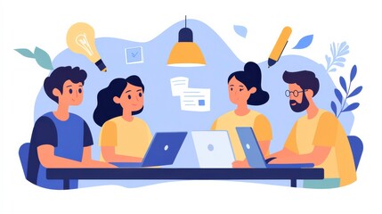 Group Discussion Using Digital Tools for Teamwork