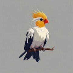 Obraz premium White parrot