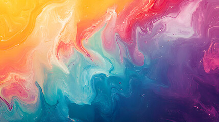Abstract Colorful Swirling Paint Texture Background