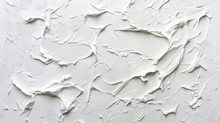 Obraz premium Abstract white textured art. A minimalist monochrome painting.
