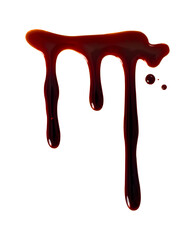 dripping blood isolated