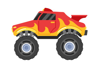 Monster truck extreme transport vector illustration © Pavlo Syvak