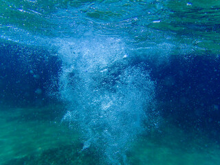 bubble, underwater, bubbles, water, sea, under, aquatic, blue, ocean, clear, background, air,...