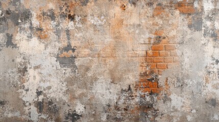 Distressed Concrete and Brick Wall Texture