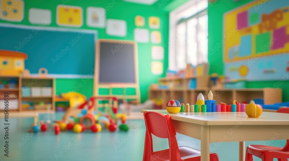 Poster innovative classroom setup with clear visual hierarchy