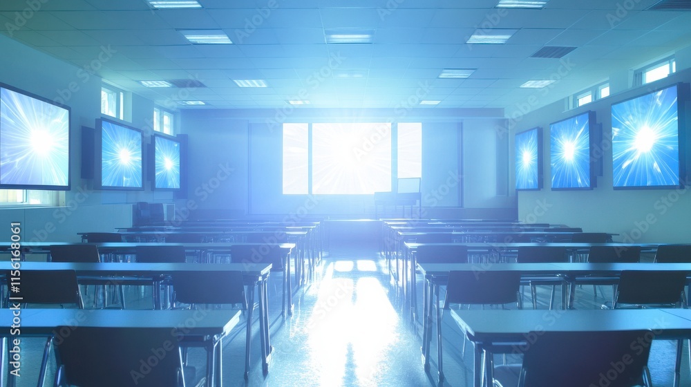 Poster technology integration in a modern classroom setting