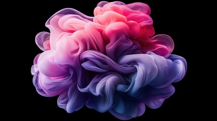 Vibrant Abstract Swirling Patterns Creating Dynamic Colorful Shape