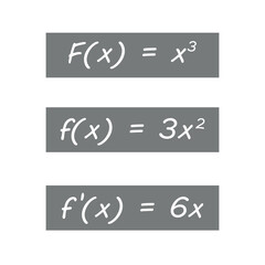 Primitive and derivative of function in calculus.