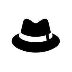 Classic Fedora Hat Silhouette 