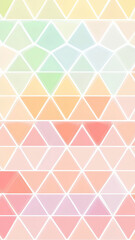 Colorful geometric pattern with pastel diamonds and triangles