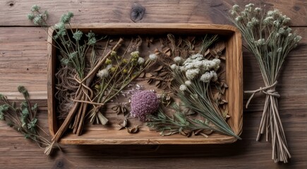 Mood board botanic , Dreid Flower
