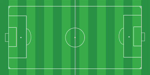 Football field. Football field lines style. Black field and stadium outline scheme on white background.