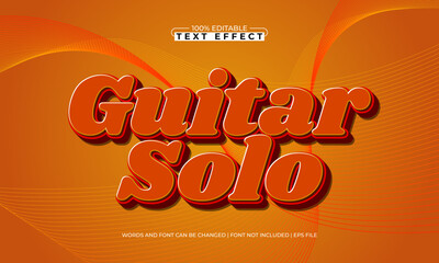 guitar solo editable text effects with a music and dance theme