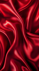 Obraz premium Red silk, Red fabric texture, silk, red backgrounds, satin, fabric textures, Red satin, silk textures, HD wallpaper