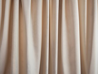 Obraz premium Beige Curtain Fabric Texture