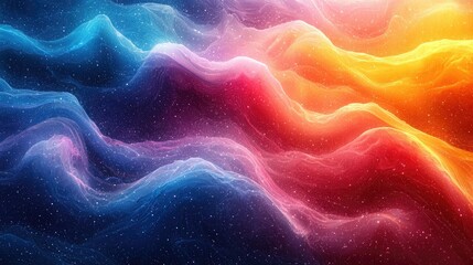 Abstract waves of color and light, creating a mesmerizing cosmic atmosphere.