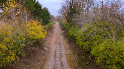 Railroad Tracks from 15th Street Bridge - Washington, Indiana