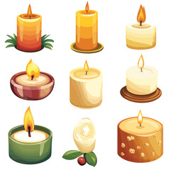 candle clip art, clip art concept
