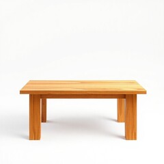 Fototapeta premium Wood table isolated on a white background.