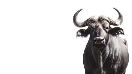 Naklejka premium Majestic African Cape Buffalo Bull Portrait